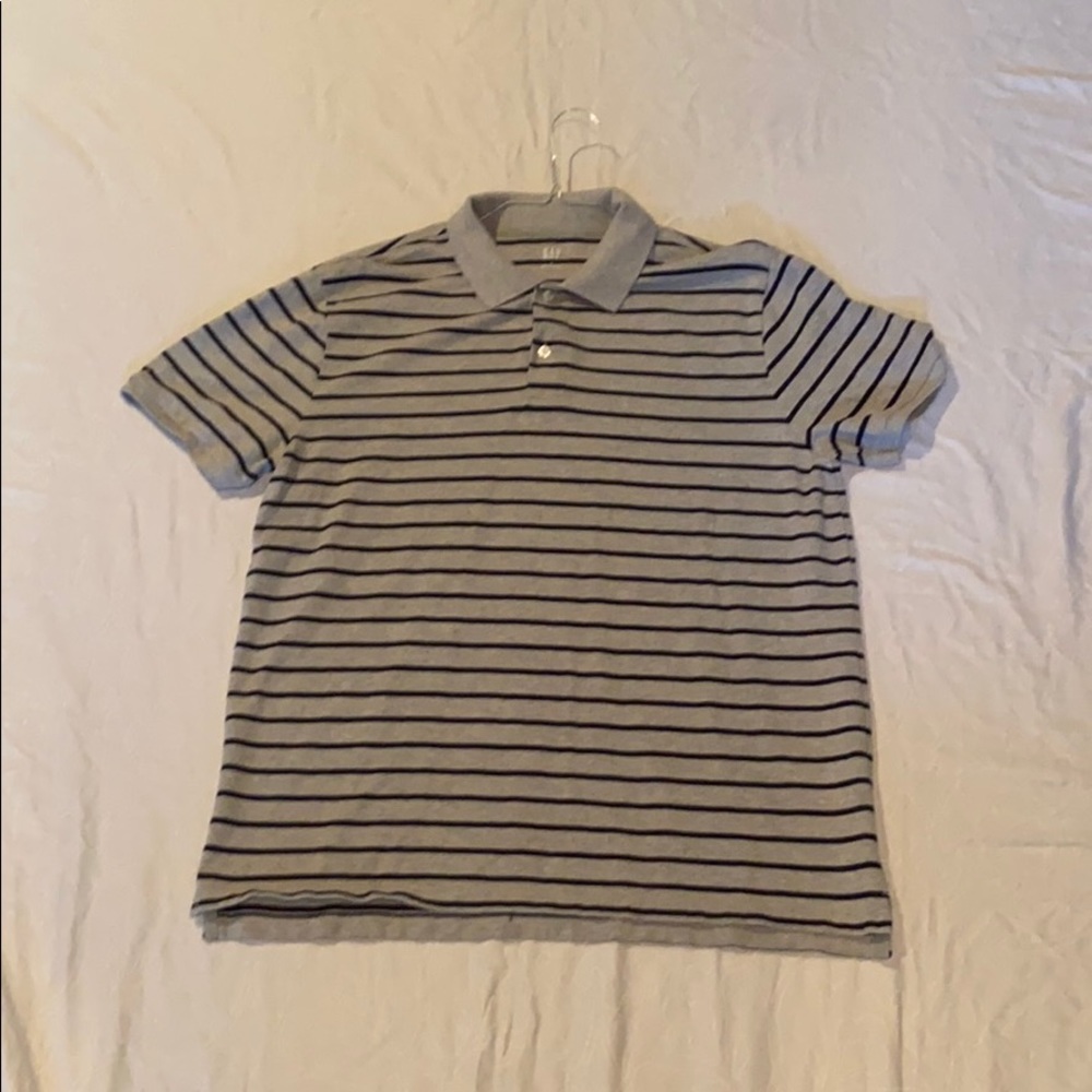GAP (Gray/Black) striped polo